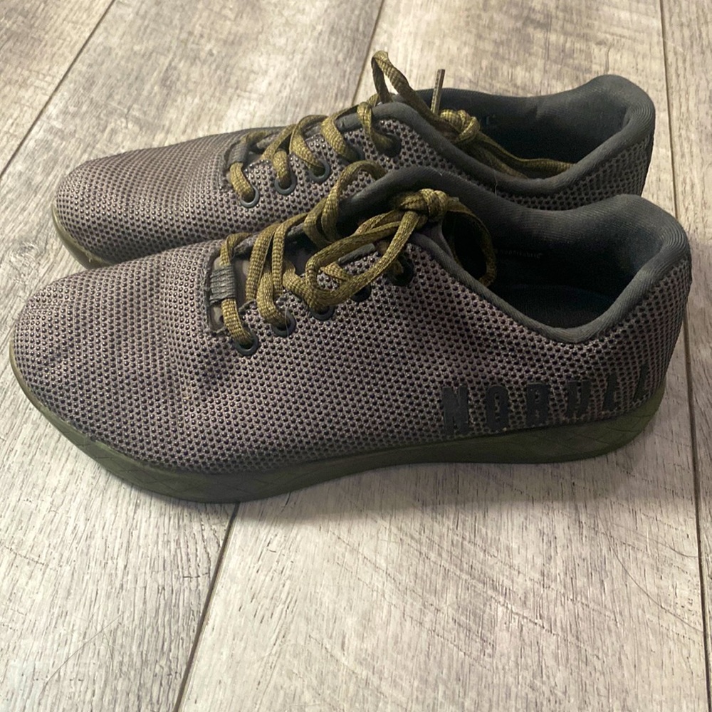 Olive and Gray Nobull trainers size 9.5 womens